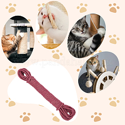 50м круглый витой джутовый шнур OCOR-WH20006-14A