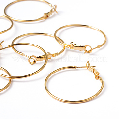 Серьги-кольца из позолоченной латуни&nbsp;X-EC108-1NFG