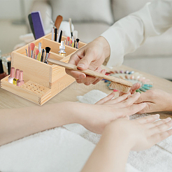 2 шт. щеточка для чистки шлифовальной головки для маникюра из пластика и латуни MRMJ-GL0001-13