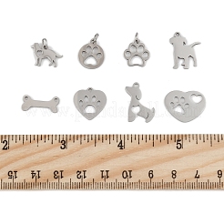 24 шт. 8 стиля подвески из нержавеющей стали 304/201&nbsp;STAS-FS0002-04