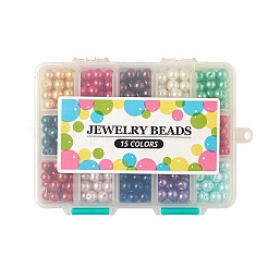 15 цветное стекло жемчуг&nbsp;HY-X0008-8mm