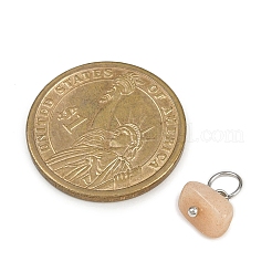 40 шт. 8 стиля подвески из натурального розового кварца&nbsp;PALLOY-JF04211-01