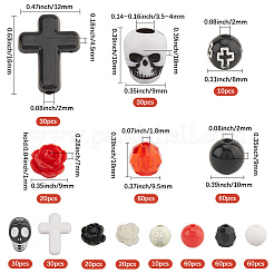 500шт 14 стиля наборы для самостоятельного изготовления акриловых и смоляных бусин&nbsp;DIY-SC0030-56