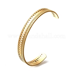 Браслеты-манжеты из нержавеющей стали 304 для женщин&nbsp;LS-BJEW-Z083-02G-05