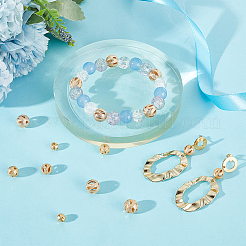 42 шт. 3-х видов латунных филигранных бусин KK-BBC0010-67