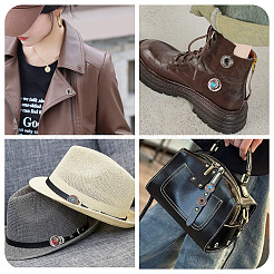 36 шт. 9-х стилевых декоративных заклепок из сплава BUTT-SW0001-02