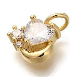 Стойки обшивки латунь микро проложить кубическую прелесть диоксида циркония&nbsp;KK-I720-68G