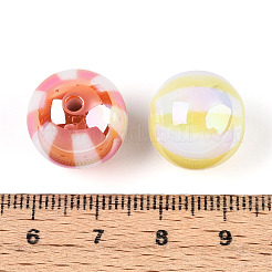 Непрозрачные акриловые бусины с УФ-покрытием OACR-T028-12mm-65