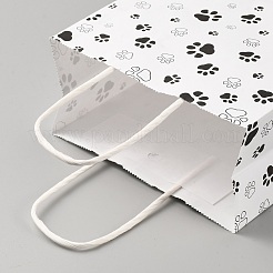 Подарочные пакеты из крафт-бумаги с ручкой&nbsp;ABAG-WH0045-19A