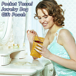 8 шт. 4-цветный шелковый чехол на молнии для книги сутры в этническом стиле ABAG-GA0001-26