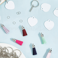 Наборы для изготовления брелока-подвески из алюминия с двусторонней термопередачей своими руками&nbsp;DIY-SP0005-26A