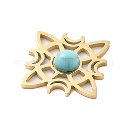 Синтетические бирюзовые подвески&nbsp;STAS-I327-14G-05