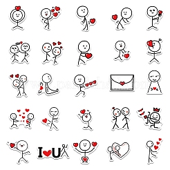 Самоклеящиеся наклейки из ПВХ на тему Дня святого Валентина с героями мультфильмов VALE-PW0003-02