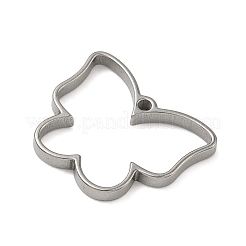 Оправы в виде бабочек из нержавеющей стали 304 с эмалью&nbsp;STAS-K279-03B-P