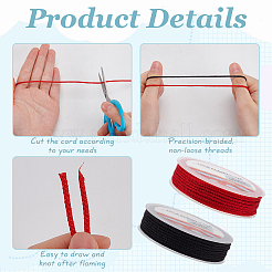 2 рулон 2 цветов 10м нейлоновый круглый шнур OCOR-BC0007-58