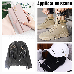 30 комплект 3-х видов цинковых заклепок для одежды в форме полутрубчатых заклепок FIND-AR0003-49