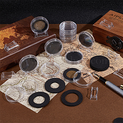 12 коробка акриловая коробка для хранения монет AJEW-OC0014-17B