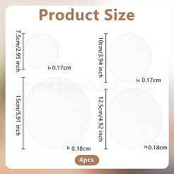 16шт. 4 стиля акриловых пластин AJEW-OC0005-32