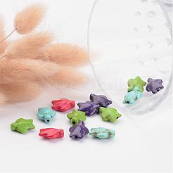 Окрашенные синтетические бирюзовые бусины X-G-M152-M-A