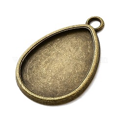 Подвеска из сплава в форме капли с кабошоном&nbsp;PALLOY-N0088-01AB-NF