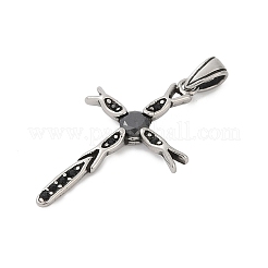 Подвески из хирургической нержавеющей стали 316 с микропаве из кубического циркония STAS-D304-13AS