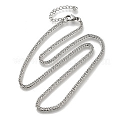 3 мм цепочка из нержавеющей стали 304 пшеничного цвета для мужчин&nbsp;STAS-V011-03D-P