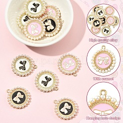 10шт 3 стиля подвески из сплава с эмалью&nbsp;ENAM-YW0006-23