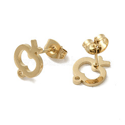 Ионное покрытие (ip) 304 нержавеющая сталь гвоздики фурнитура для сережек STAS-I206-12G