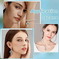 45 шт. 9 стиля подвески из цинкового сплава со стразами FIND-WR0012-33