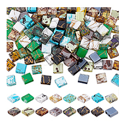 160шт 16 стиля стеклянные бусины с 2 отверстиями&nbsp;SEED-PH0002-70