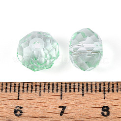 Выпечка расписные прозрачные стеклянные бусины&nbsp;X1-GLAA-N011-10mm-07