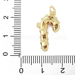 Латунные микро проложить кубического циркония подвески KK-P293-31G