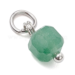 100 шт. 10 стиля подвесок-кубов из натурального камня&nbsp;PALLOY-JF04520-01