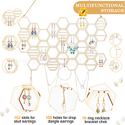 Деревянные выставочные витрины сережек&nbsp;ODIS-WH00011-35