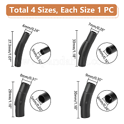 4 шт. 4 стиля застежки-байонетные из нержавеющей стали 304 с кнопкой STAS-UN0052-64