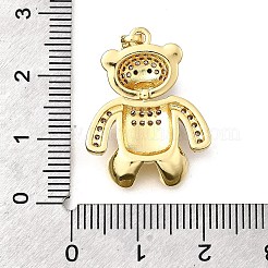 Латунные микро проложить кубического циркония подвески KK-P336-02B-G