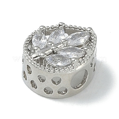 Стойки обшивки латунь микро проложить кубического циркония бусы&nbsp;KK-A220-12P