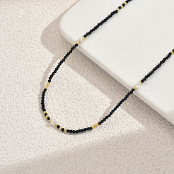 Винтажные ожерелья из граненых круглых стеклянных бусин в европейском стиле для женщин XV6526-1