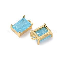 Латунные подвески из измельченного льда с кубическим цирконием KK-D024-25B-G