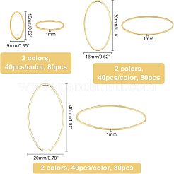 Латунные соединительные колечки&nbsp;KK-OC0001-12