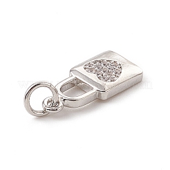 Латунные микропаве прозрачные подвески с фианитом&nbsp;ZIRC-F132-51P