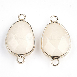 Соединители звеньев естественного белого нефрита G-S344-02O