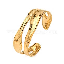 Браслеты-манжеты из нержавеющей стали 304 для женщин&nbsp;BJEW-G749-17G