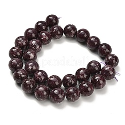 Натуральный лепидолит / пурпурный слюдяный камень бисер пряди&nbsp;G-H335-B03-14mm-A