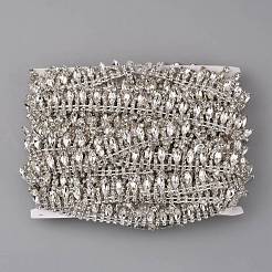 Железная цепочка со стразами и кристаллами CW-TAC0001-18