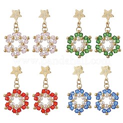 201 серьги-гвоздики в форме звезды из нержавеющей стали&nbsp;EJEW-JE06369