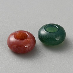 Природного индийского агата Европейский бисером&nbsp;G-WH0025-38B