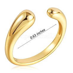 925 открытое кольцо-манжета в форме слезы из стерлингового серебра для женщин JR865B