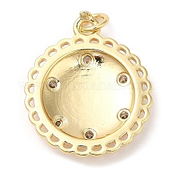 Латунные микро проложить кубического циркония подвески KK-Q775-20G