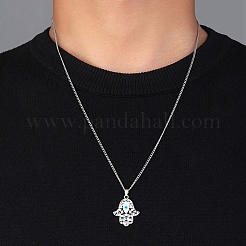 Ожерелье с кулоном из кубического циркония&nbsp;NJEW-M211-04B-P